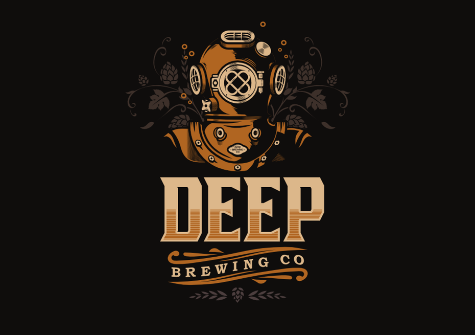 deep sea diver  logo 