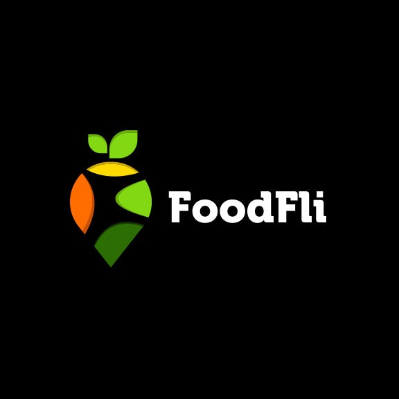 colorful logo with location pin and leaves