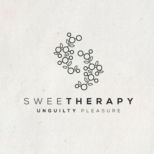 monochrome elegant catering logo with abstract illustration