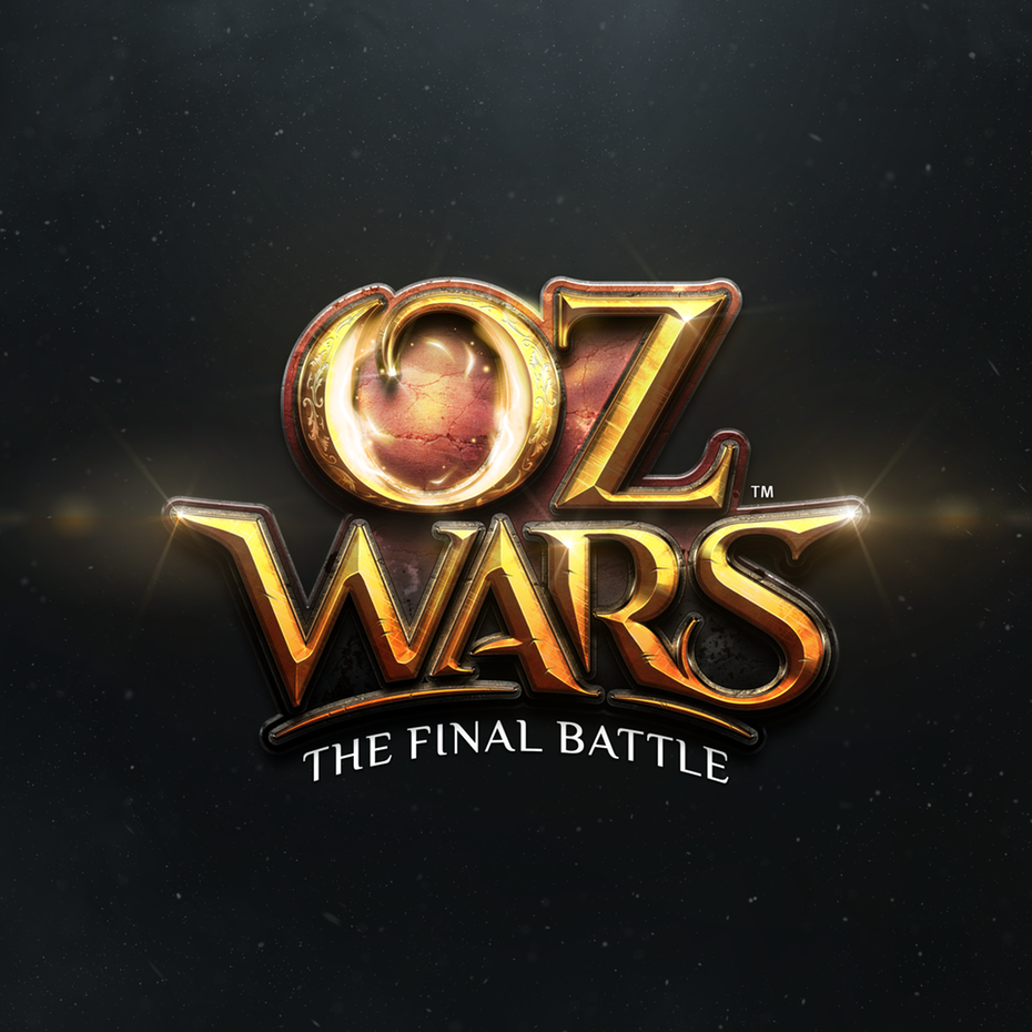 Imaginative battle fantasy game logo