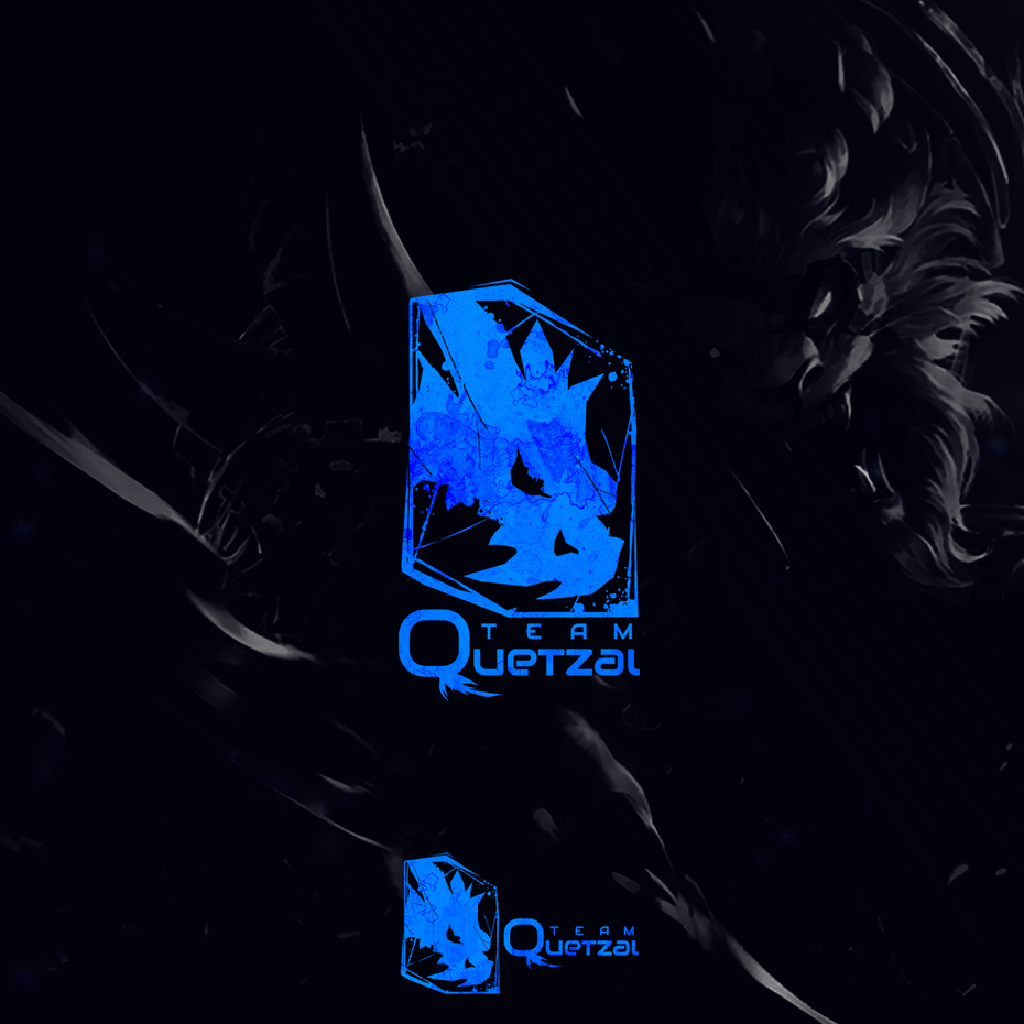 An abstract esports team logo design
