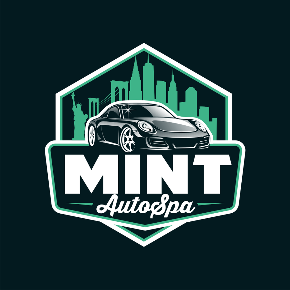 retro cartoon car logo