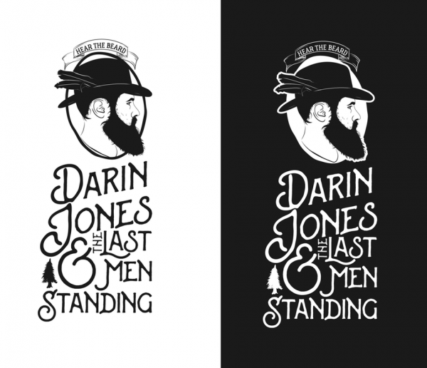 classic hand drawn band logo