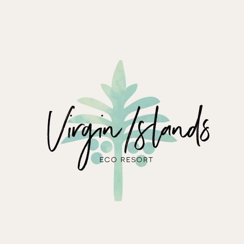 natural handmade logo for an eco resort