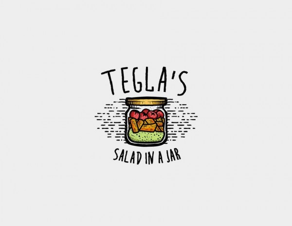 Salad in a jar logo