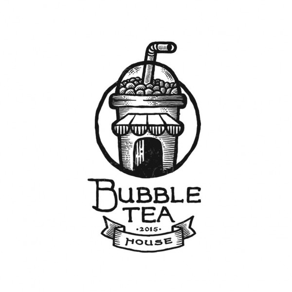Bubble tea logo