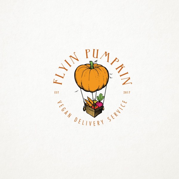 Vegan delivery service logo