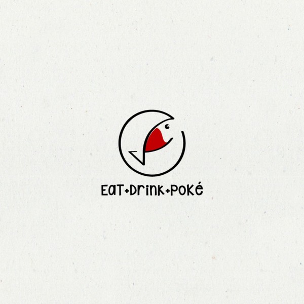 Fish restaurant bar logo