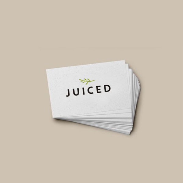 juice logo with leaf