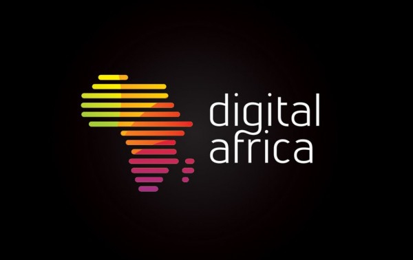 colorful africa shape logo