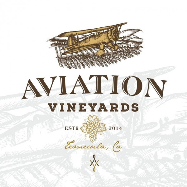 Aviation Vineyards wine logo