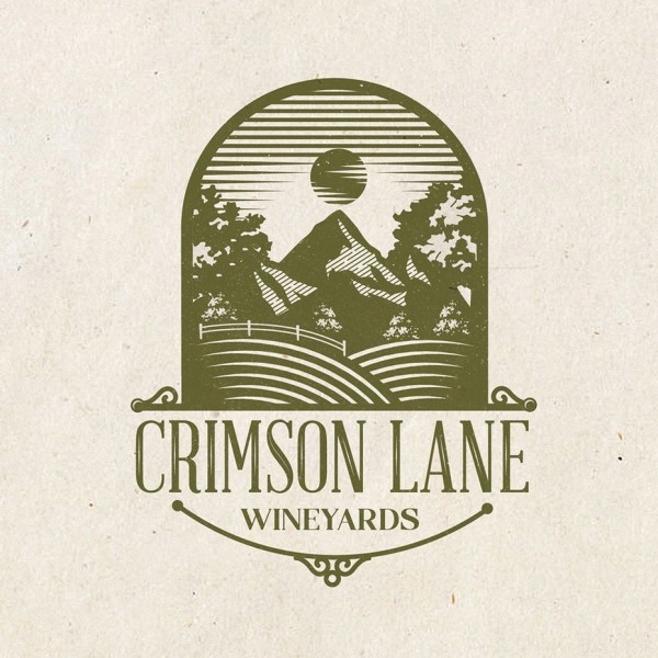 Crimson Lane wine logo contest entry