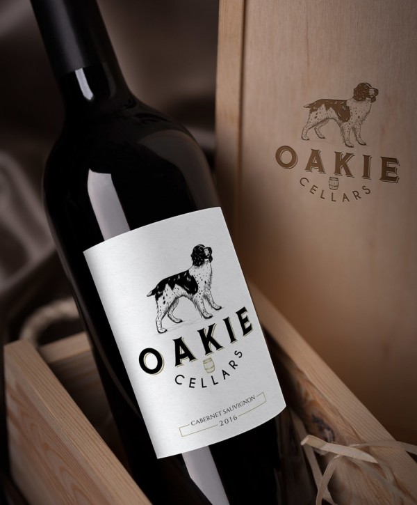 Oakie Cellars wine logo