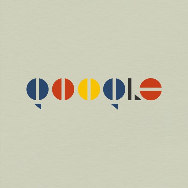 Google logo in Bauhaus design style
