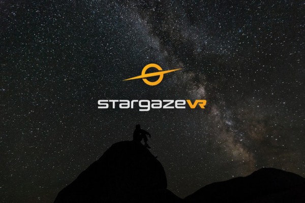 A futuristic logo featuring an abstract planet