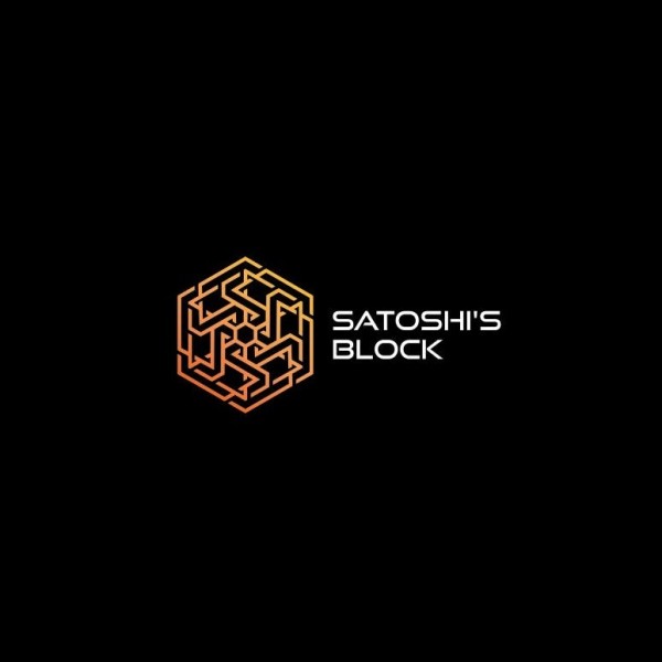 A geometric futuristic logo