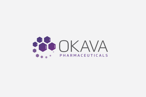 A hexagonal futuristic science logo