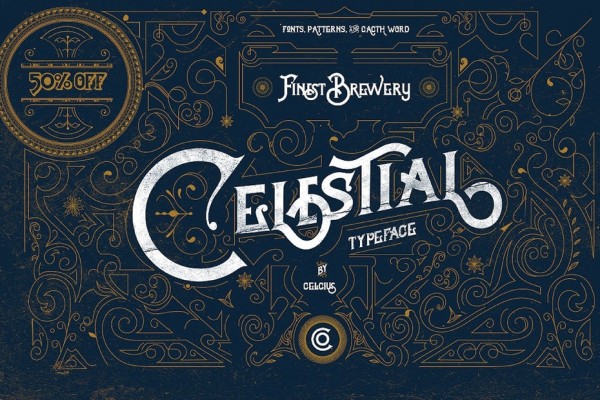 Celestial Victorian typeface