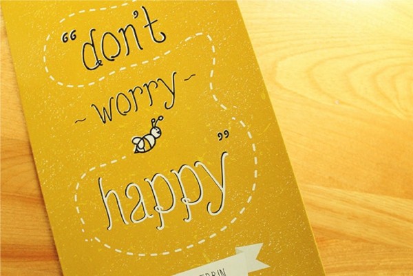 Dont worry bee happy card