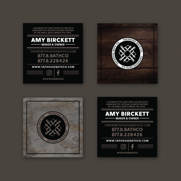 square business card