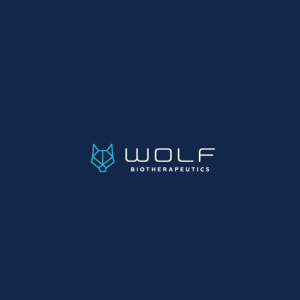 a cool wolf  logo 