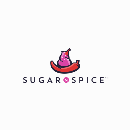 Modern ice cream logo