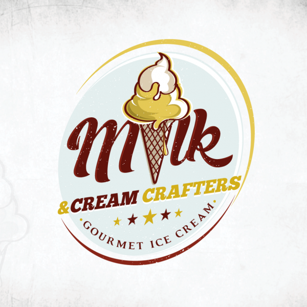 Modern ice cream  logo 