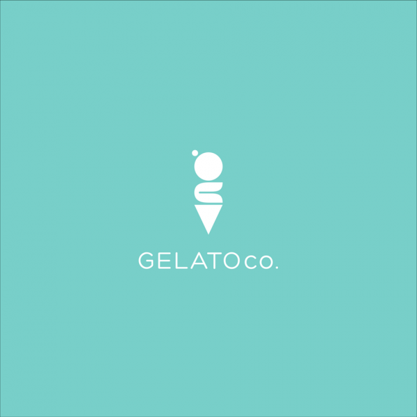 Simple ice cream logo