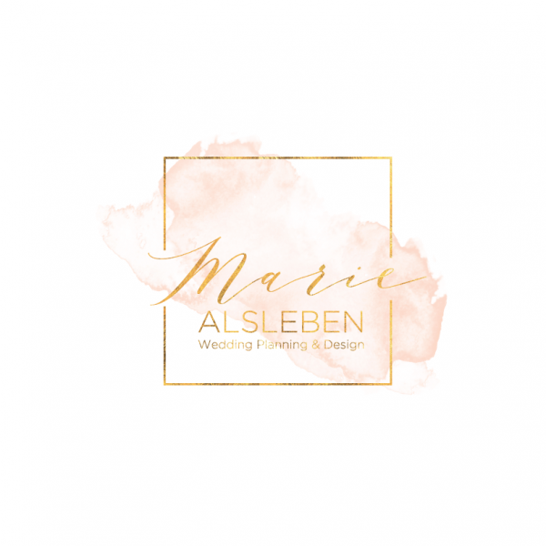 Calligraphic wedding logo