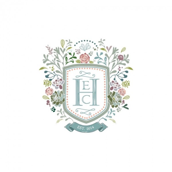Ornamental wedding logo