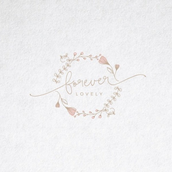 Ornamental wedding logo
