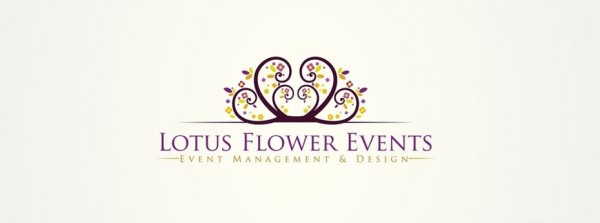 Ornamental wedding logo