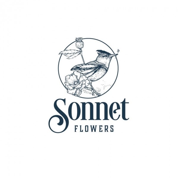 Illustrative wedding logo