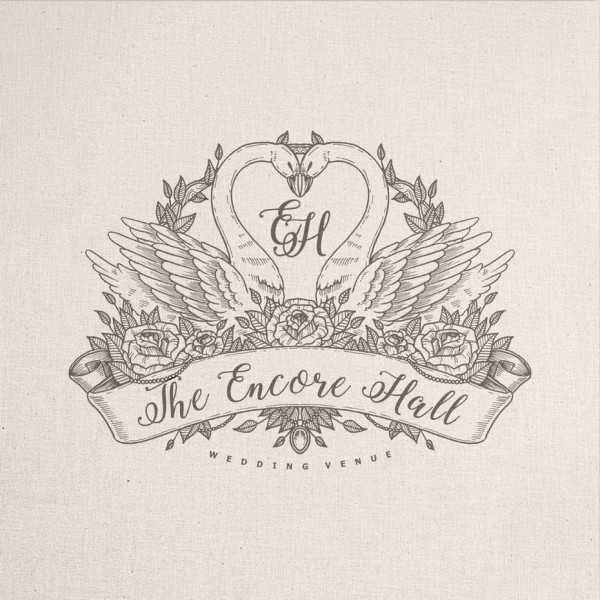 Illustrative wedding logo