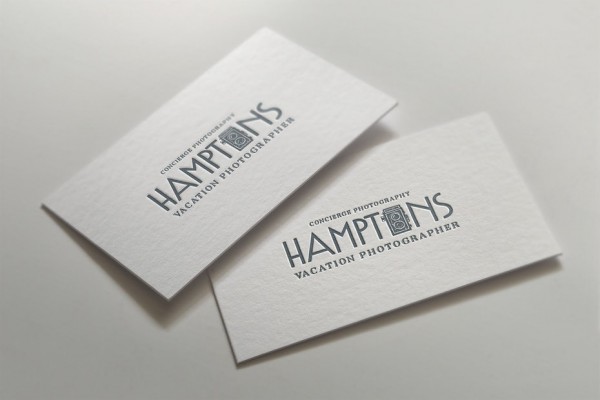 Photography logo with vintage font