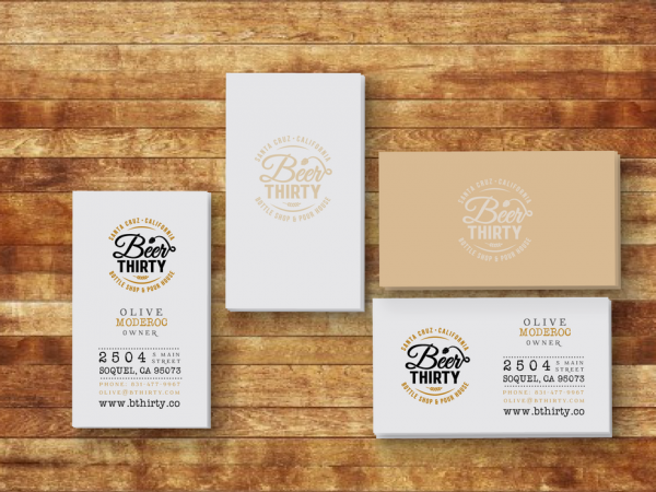 Beer Thirty business card