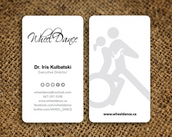 Wheel Dance business card design