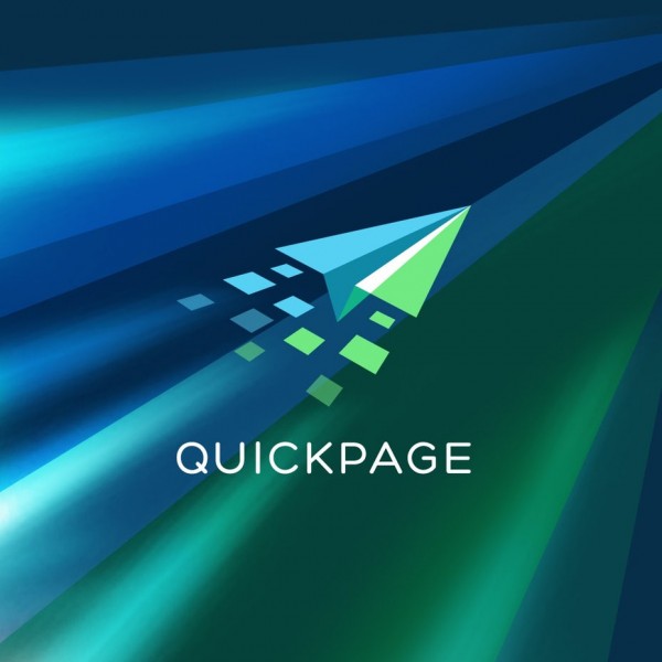 blue and green paper plane  logo 