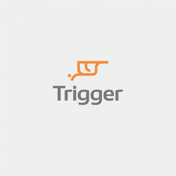 logo with trigger line drawing