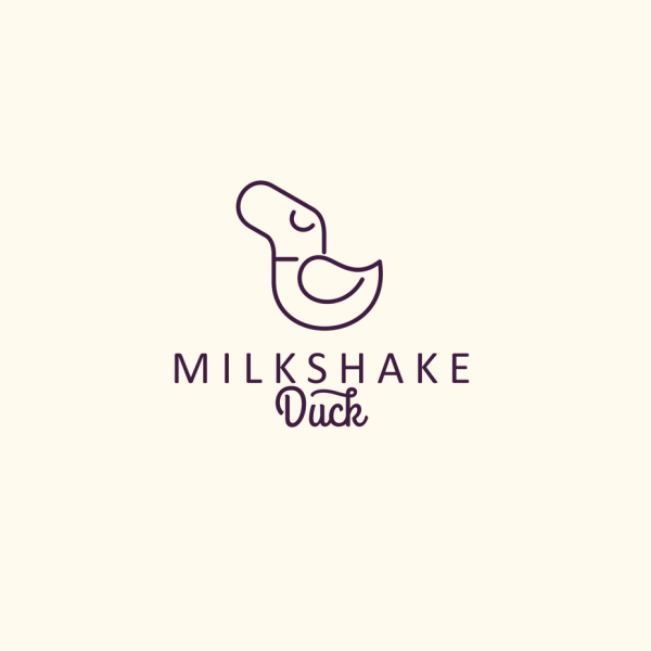 logo with duck line drawing