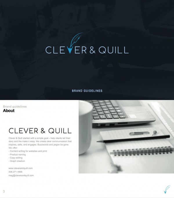 Clever and Quill brand style guide