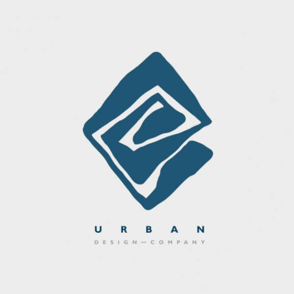 logo with solid shape