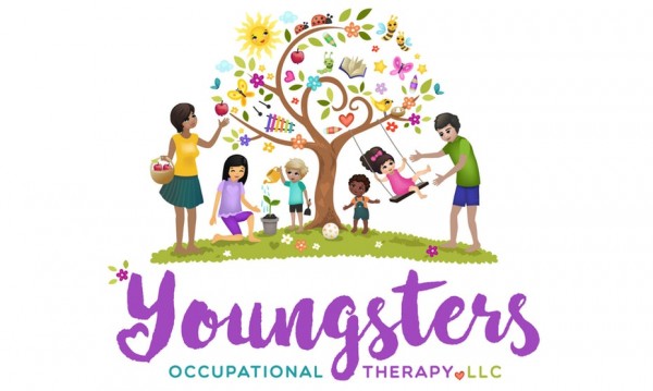  logo  with tree, children and adults