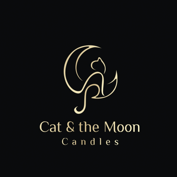 cat & the moon candles  logo 