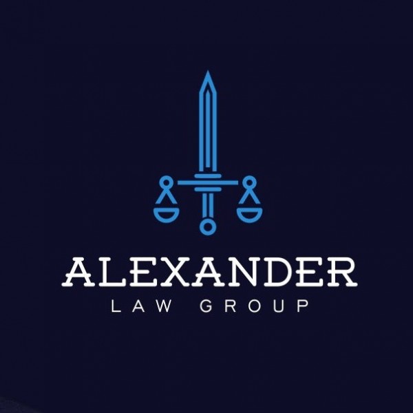 BLUE SCALES OF JUSTICE LAW logo , SWORD
