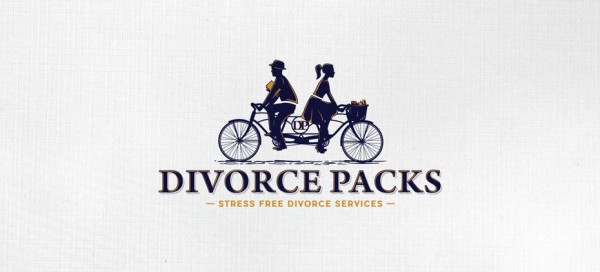 MAN, WOMAN ON BIKE logo DESIGN