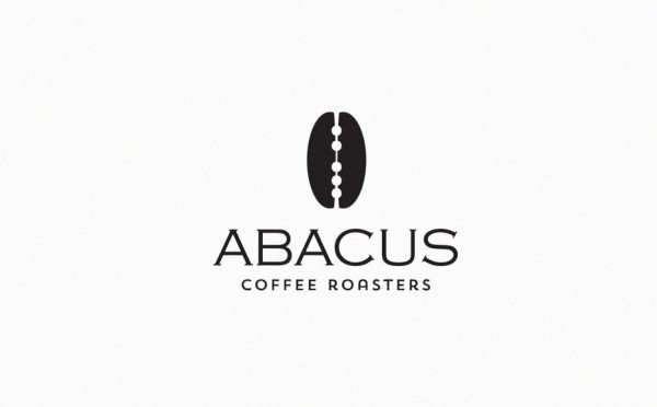 Clever abacus coffee logo design