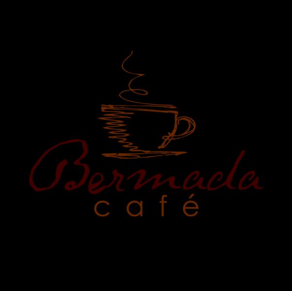 sketchy minimal cafe logo design