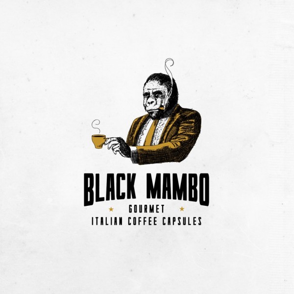 dark edgy coffee house logo