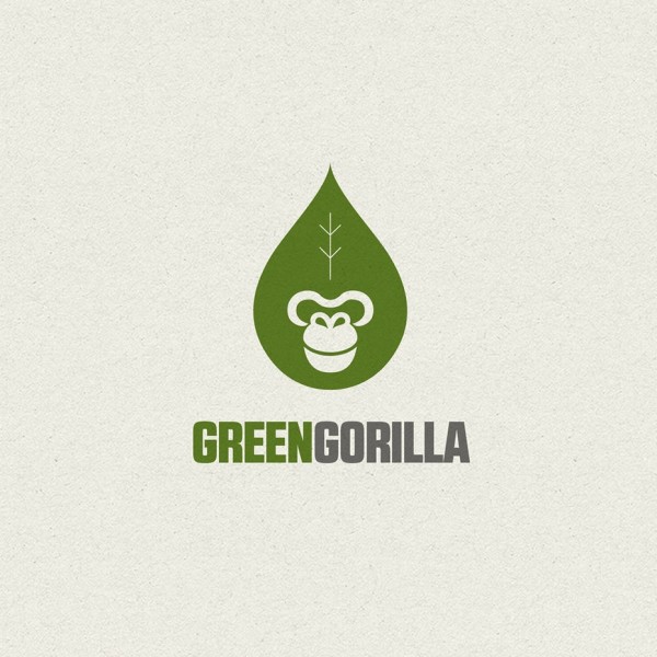 Green gorilla logo design
